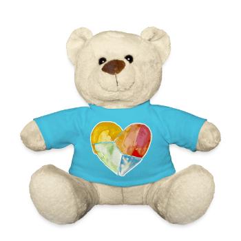 Herzgefühle - Teddy - Atollblau - Vorne
