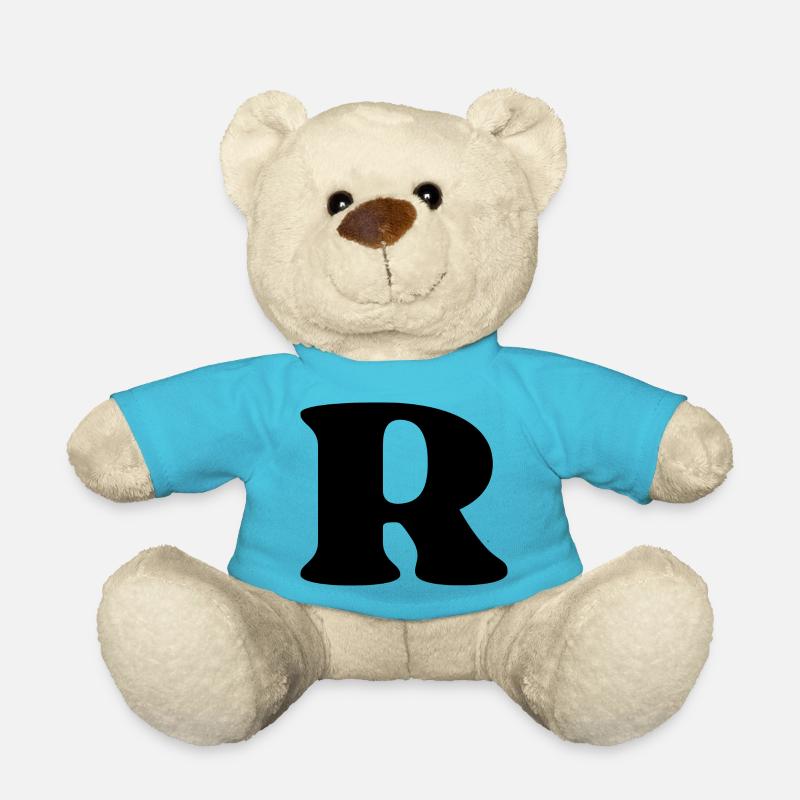 Buchstabe r - Teddy - Atollblau