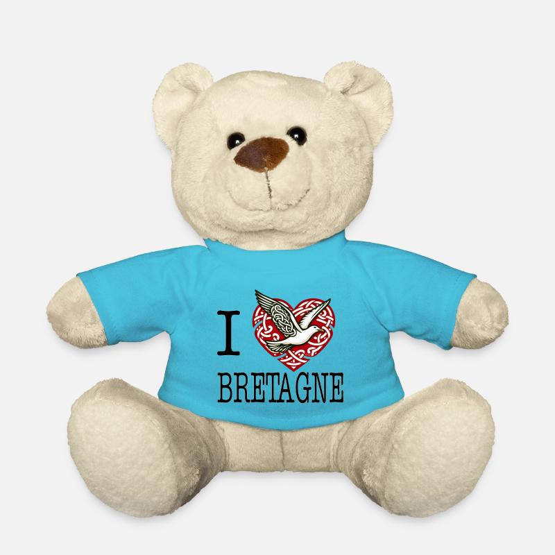 i love bretagne goeland celtique - Nounours - bleu outremer