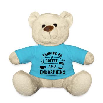 Laufen mit Kaffee - Teddy - Atollblau - Vorne