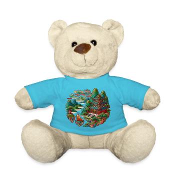 Farbenfrohes traditionelles chinesisches Haus - Teddy - Atollblau - Vorne