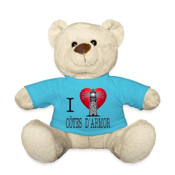 i love cotes d'armor by i love bretagne - Nounours - bleu outremer - Devant