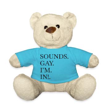 Idées de cadeau d’anniversaire de 50e femme cool pour les droits des homosexuels - Nounours - bleu outremer - Devant
