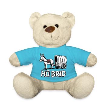 Hü Brid - Lustiges Hybrid Auto - Eselin - Teddy - Atollblau - Vorne