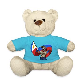 Philippines drapeau philippin fierté je cadeau - Nounours - bleu outremer - Devant