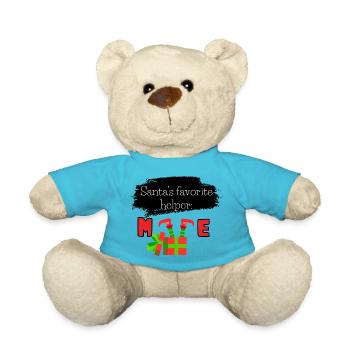 Der liebste Helfer des Weihnachtsmanns: ich - Teddy - Atollblau - Vorne