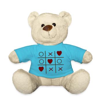 Cool Valentine s Day Heart - Teddy - Atollblau - Vorne