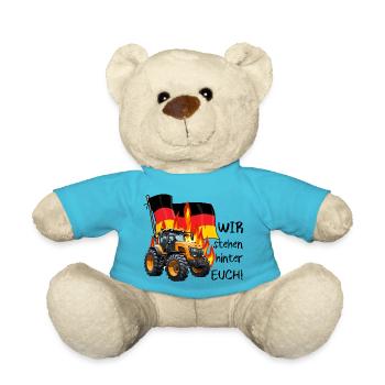 Nous soutenons les agriculteurs - Nounours - bleu outremer - Devant