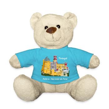 Portugal, Schloss Sintra, Pena Palast, Zeichnung - Teddy - Atollblau - Vorne