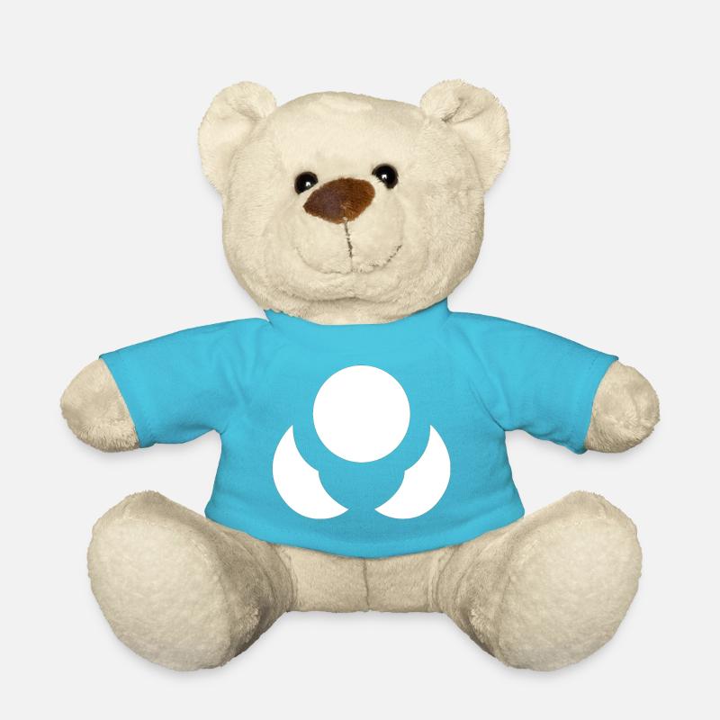Fleur de Neutron blanche sans fond - Nounours - bleu outremer