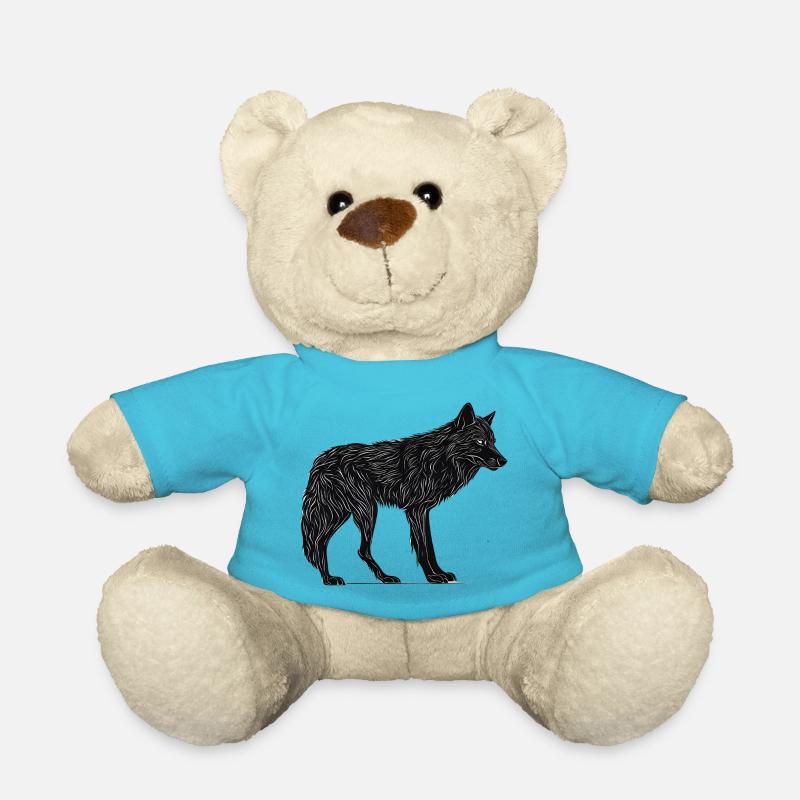 Wild Wolf - Teddy Bear - atoll blue