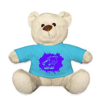 kuh klecks - Teddy - Atollblau - Vorne