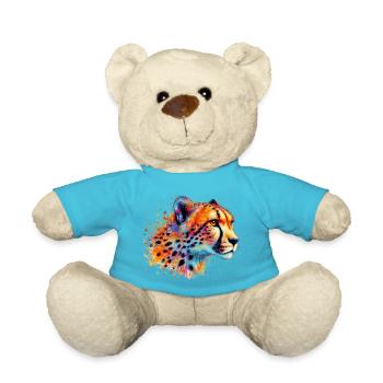 Cheetah - Teddy Bear - atoll blue - Front