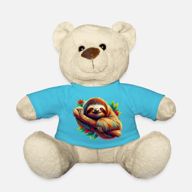 Faultier - Teddy - Atollblau