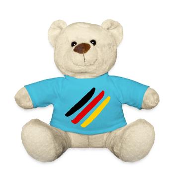 German Flag - Style Stripes - Teddy Bear - atoll blue - Front