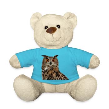 Owl - Teddy Bear - atoll blue - Front