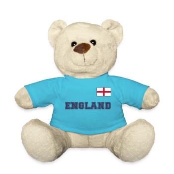 ENGLAND jersey look with flag flag on the chest - Teddy Bear - atoll blue - Front