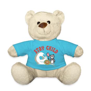 Séjour Enfant Humour Crâne Amour - Nounours - bleu outremer - Devant