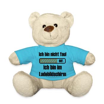 Gamer Sind nicht Faul! - Teddy - Atollblau - Vorne