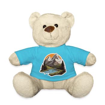 Schweizer Berge - Teddy - Atollblau - Vorne