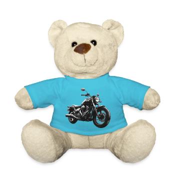 Motocyclette - Nounours - bleu outremer - Devant