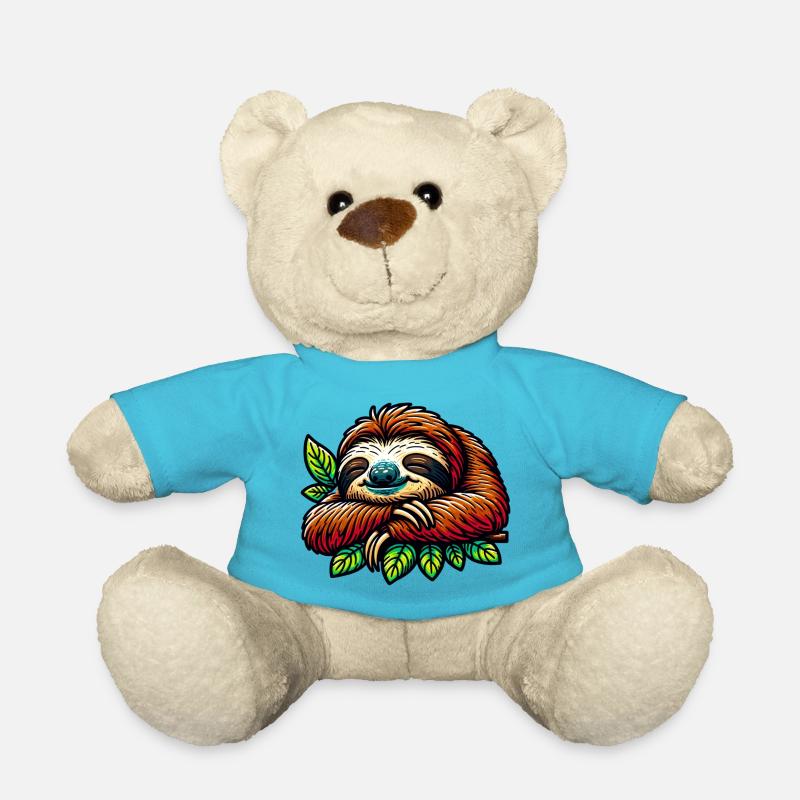 Faultier - Teddy - Atollblau