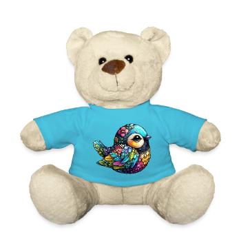 Florale Vogelharmonie - Teddy - Atollblau - Vorne