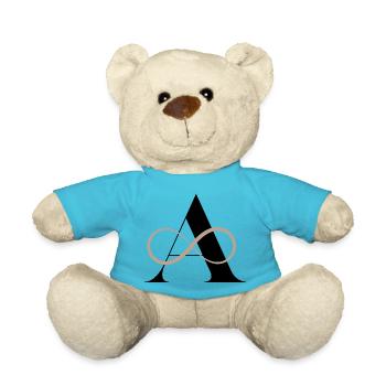 Buchstabe bis unendlich - Teddy - Atollblau - Vorne
