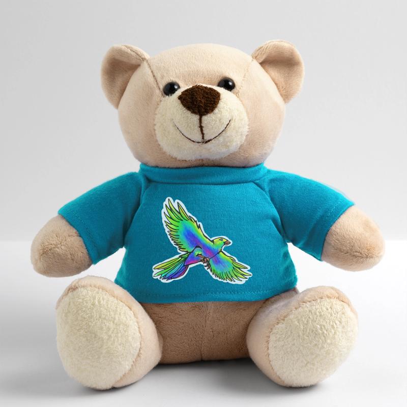 Oiseau de paradis (jaune-vert-bleu) Nounours