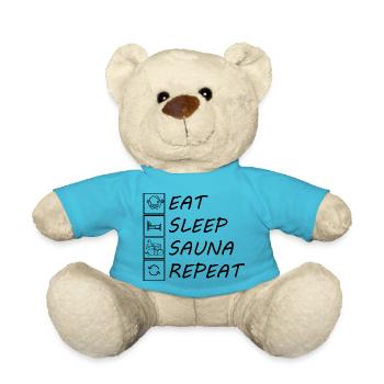 Sauna Wellness Spa - Teddy Bear - atoll blue - Front