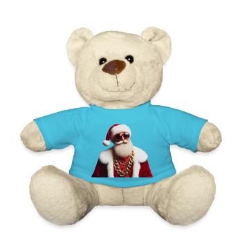 Père noel Encore Plus Chic et Étincelant - Nounours - bleu outremer - Devant