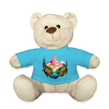 Natur Bunt Berge Bergsteigen Wandern Klettern - Teddy - Atollblau - Vorne