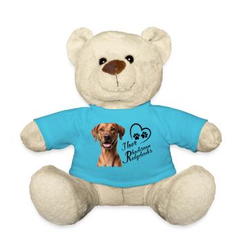 J’adore les Rhodesian Ridgebacks - Nounours - bleu outremer - Devant