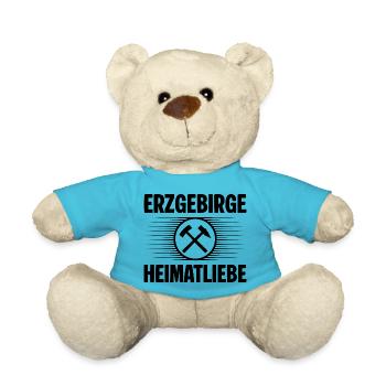 Erzgebirge Heimatliebe - Teddy - Atollblau - Vorne