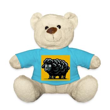 Mouton noir - Nounours - bleu outremer - Devant