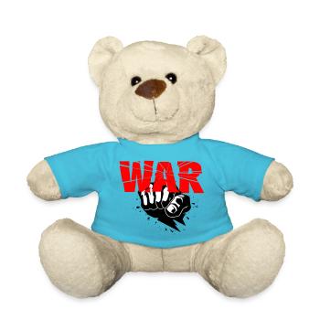 No war - Teddy Bear - atoll blue - Front