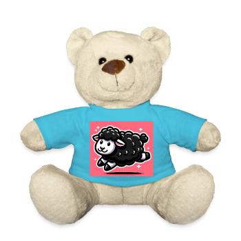 Mouton noir - Nounours - bleu outremer - Devant