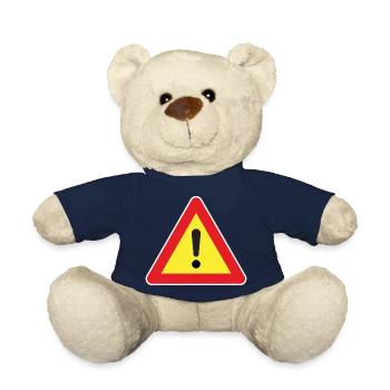Achtung! Vorsicht Sign - Teddy - French Navy - Vorne