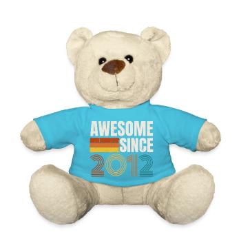 Großartig seit dem Retro-Vintage-Geburtstag 2012 - Teddy - Atollblau - Vorne