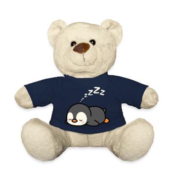 Mignonne sieste de pingouin - Nounours - bleu marine - Devant