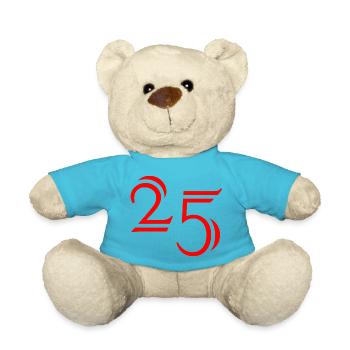 25. 25 YEARS. 25th ANNIVERSARY. 25 YEARS ANNIVERSARY. - Teddy Bear - atoll blue - Front