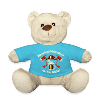 Feuerwehr Biertrinker Crew - Teddy - Atollblau - Vorne