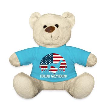 Italienischer Windhund Iggy Windhundrasse Pride - Teddy - Atollblau - Vorne