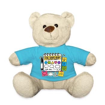 FIVE SHAPES READY - Teddy Bear - atoll blue - Front