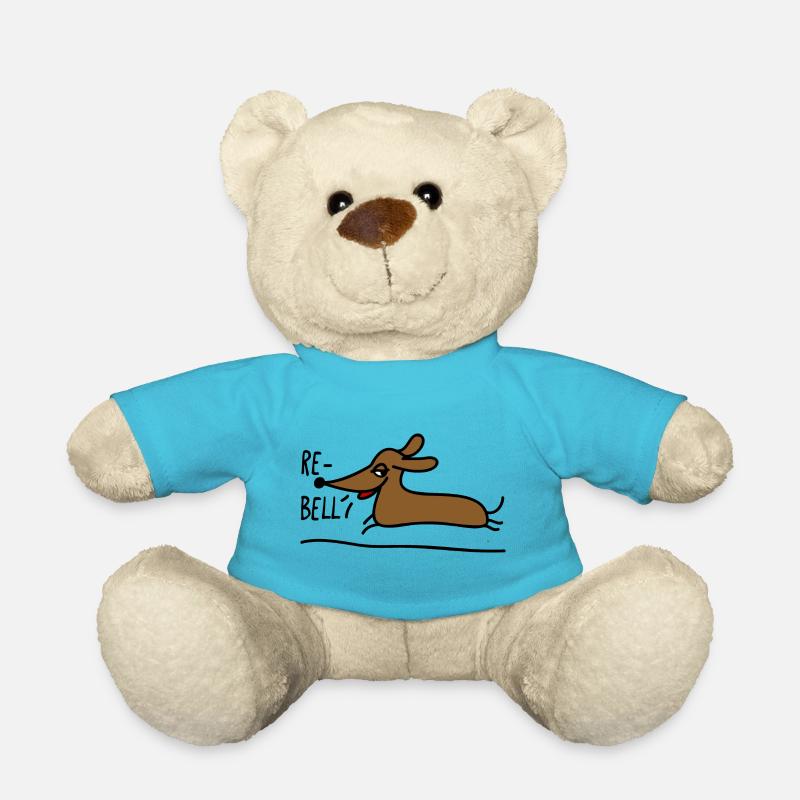 Dackel als Rebell - Teddy - Atollblau