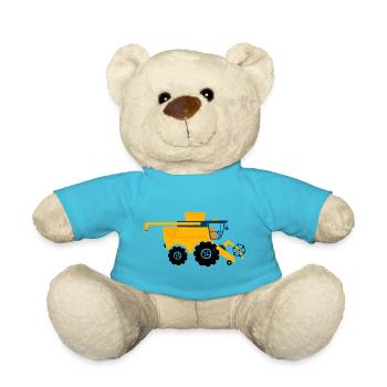 Moissonneuse batteuse Agriculteur, Agriculture - Nounours - bleu outremer - Devant