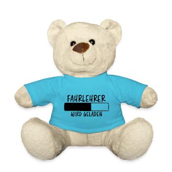 Fahrlehrer Spruch Lustige Fahrschullehrer Geschenk - Teddy - Atollblau - Vorne