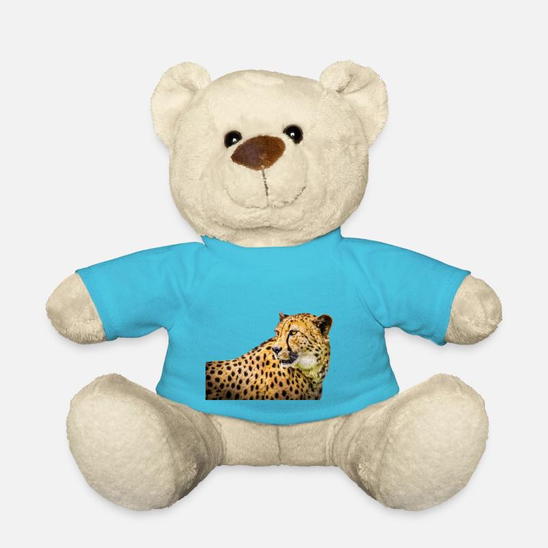 Cheetah - Teddy Bear - atoll blue