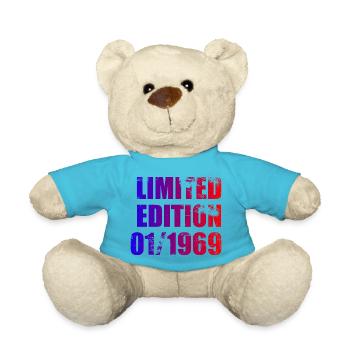 55th Birthday Limited Edition 01/1969 - Teddy Bear - atoll blue - Front