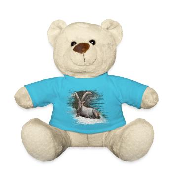 Steinbock als Sternzeichen und Wappentier - Teddy - Atollblau - Vorne